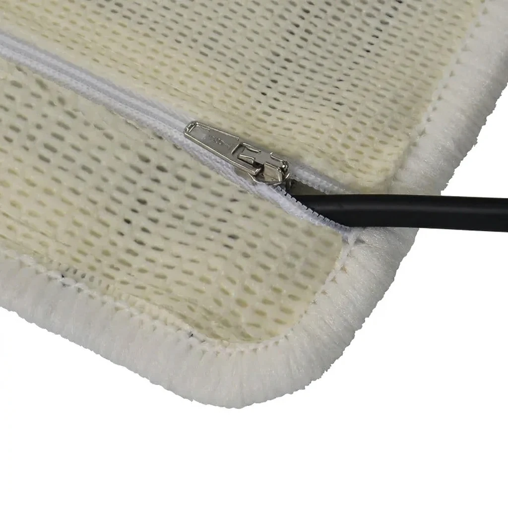 Antislip onderkant met rits van de verwarmde badmat