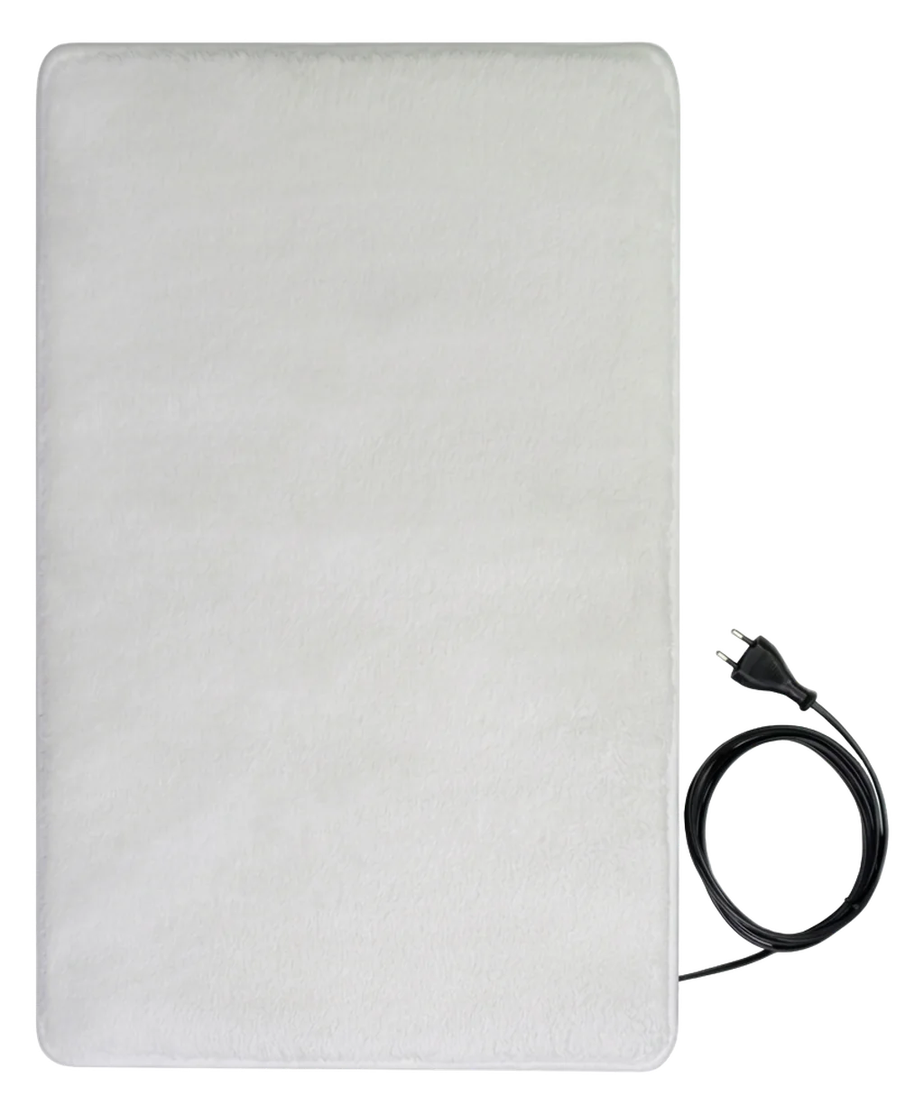 Witte verwarmde badmat 55 × 95 cm
